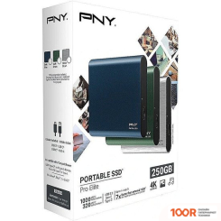 Внешний накопитель PNY PRO ELITE 1TB PSD0CS2060GN-1TB-RB (33437)