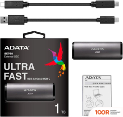Внешний накопитель ADATA SE760 512GB ASE760-512GU32G2-CTI (ТИТАН) (33106)