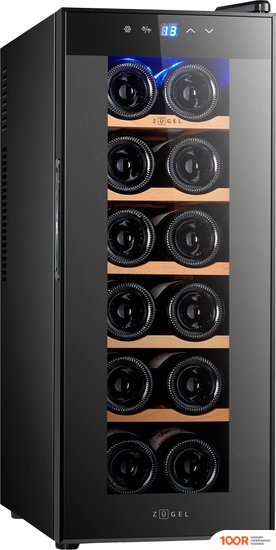 Винный шкаф ZUGEL ZTWF122B (33048)