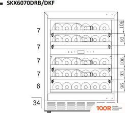 Винный шкаф Temptech SKX6070DRB (32983)