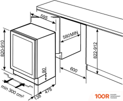 Винный шкаф Smeg CVI138LS3 (32914)