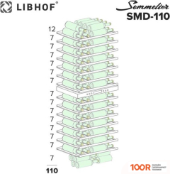 Винный шкаф Libhof SOMMELIER SMD-110 SLIM BLACK (32789)