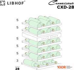 Винный шкаф Libhof CONNOISSEUR CXD-28 (ЧЕРНЫЙ) (32743)