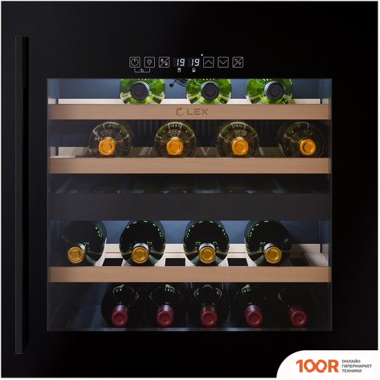 Винный шкаф LEX LWD6036BL DUAL ZONE S (32704)