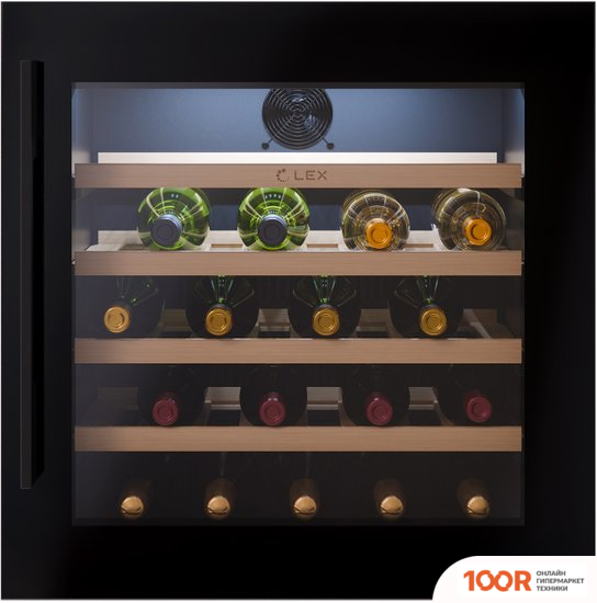 Винный шкаф LEX LWD6036BL (32701)