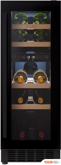 Винный шкаф LEX LWD3017BL DUAL ZONE (32697)