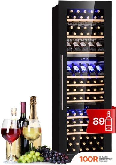 Винный шкаф Klarstein VINSIDER 89 BUILT-IN TRIO (ЧЕРНЫЙ) (32599)
