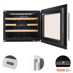 Винный шкаф Klarstein VINSIDER 24D (СЕРЕБРИСТЫЙ) (32595)