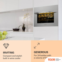 Винный шкаф Klarstein VINSIDER 24 BUILT-IN UNO (СЕРЕБРИСТЫЙ) (32594)