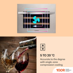 Винный шкаф Klarstein VINSIDER 24 BUILT-IN UNO (СЕРЕБРИСТЫЙ) (32594)