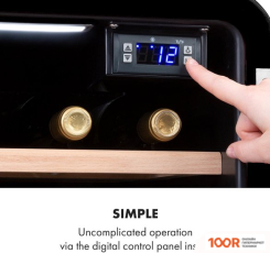 Винный шкаф Klarstein VINETAGE 12 (ЧЕРНЫЙ) (32577)