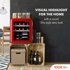 Винный шкаф Klarstein VINETAGE 12 (КРАСНЫЙ) (32576)