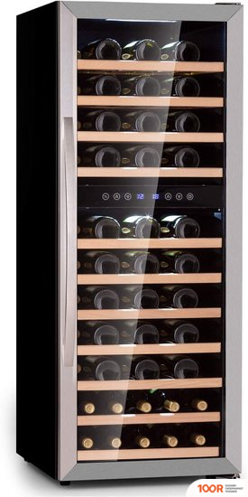 Винный шкаф Klarstein VINAMOUR 73 DUO (СЕРЕБРИСТЫЙ) (32575)