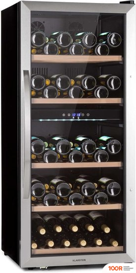Винный шкаф Klarstein VINAMOUR 66 DUO (СЕРЕБРИСТЫЙ) (32574)