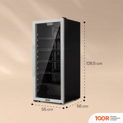Винный шкаф Klarstein BEERSAFE 7XL (НЕРЖАВЕЮЩАЯ СТАЛЬ) (32535)