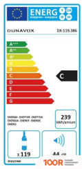 Винный шкаф Dunavox DX-119.386DB (32422)