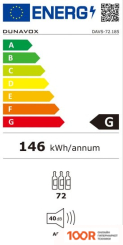 Винный шкаф Dunavox DAVS-72.185DSS (32418)