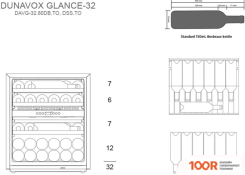 Винный шкаф Dunavox DAVG-32.80DOP.TO (32403)