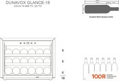 Винный шкаф Dunavox DAVG-18.46B.TO (32397)