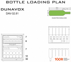 Винный шкаф Dunavox DAV-32.81DSS.TO (32392)