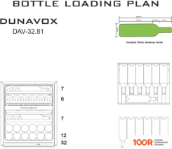 Винный шкаф Dunavox DAV-32.81DOP.TO (32391)