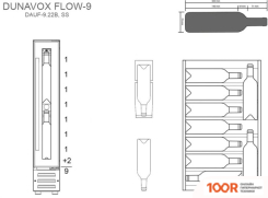 Винный шкаф Dunavox DAUF-9.22SS (32386)