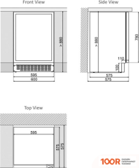 Винный шкаф Dunavox DAUF-45.125DOP.TO (32379)