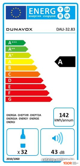 Винный шкаф Dunavox DAU-32.83B (32348)