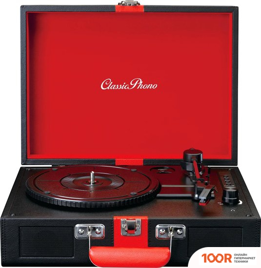 Виниловый проигрыватель Lenco TT-110 (ЧЕРНЫЙ/КРАСНЫЙ) (31982)
