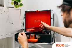 Виниловый проигрыватель Lenco TT-110 (ЧЕРНЫЙ/КРАСНЫЙ) (31982)