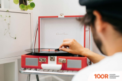 Виниловый проигрыватель Lenco TT-110 (КРАСНЫЙ/БЕЛЫЙ) (31981)