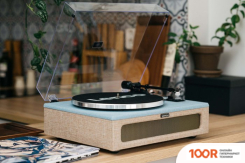 Виниловый проигрыватель Lenco LS-440 (СЕРЫЙ/ГОЛУБОЙ) (31965)