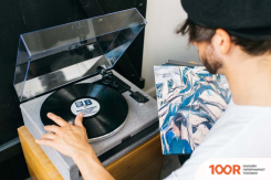 Виниловый проигрыватель Lenco LS-440 (СЕРЫЙ) (31964)