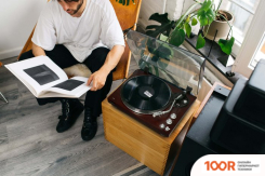 Виниловый проигрыватель Lenco L-92 (ОРЕХ) (31939)