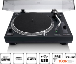 Виниловый проигрыватель Lenco L-3828 (ЧЕРНЫЙ) (31934)