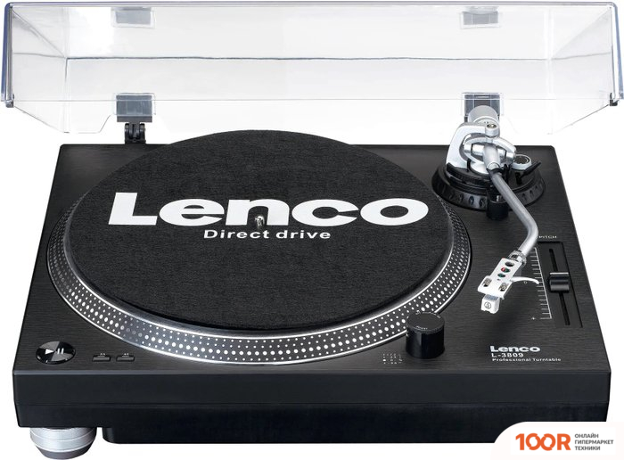 Виниловый проигрыватель Lenco L-3809 (ЧЕРНЫЙ) (31930)