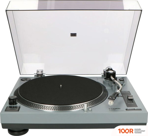 Виниловый проигрыватель Lenco L-3808 (СЕРЫЙ) (31927)