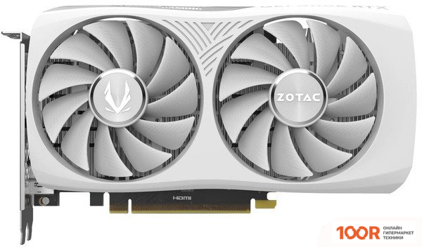 Видеокарта ZOTAC GEFORCE RTX 4060 8GB TWIN EDGE OC WHITE EDITION ZT-D40600Q-10M (31266)