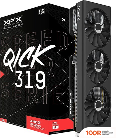 Видеокарта XFX SPEEDSTER QICK 319 RADEON RX 7800 XT CORE EDITION RX-78TQICKF9 (31146)