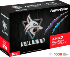 Видеокарта PowerColor HELLHOUND AMD RADEON RX 7600 XT 16GB GDDR6 RX 7600 XT 16G-L/OC (30854)