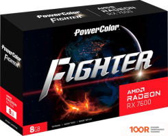 Видеокарта PowerColor FIGHTER RADEON RX 7600 8GB GDDR6 RX 7600 8G-F (30852)