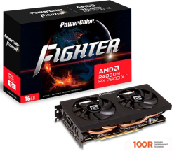 Видеокарта PowerColor FIGHTER AMD RADEON RX 7600 XT 16GB GDDR6 RX 7600 XT 16G-F (30843)