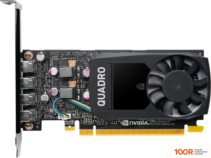 Видеокарта PNY NVIDIA QUADRO P1000 V2 4GB GDDR5 VCQP1000V2-PB (30732)