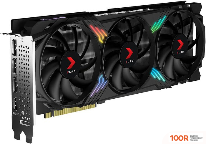 Видеокарта PNY GEFORCE RTX 4070 XLR8 GAMING VERTO EPIC-X RGB OVERCLOCKED TRIPLE FAN DLSS 3 VCG407012TFXXPB1-O (30714)