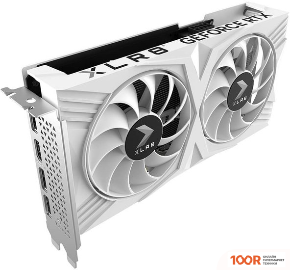 Видеокарта PNY GEFORCE RTX 4060 8GB OC XLR8 VERTO DF WHITE EDITION VCG40608DFWXPB1-O (30700)
