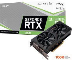 Видеокарта PNY GEFORCE RTX 3050 8GB VERTO DUAL FAN EDITION VCG30508DFBPB1 (30677)