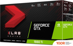 Видеокарта PNY GEFORCE GTX 1660 TI XLR8 6GB GDDR6 VCG1660T6DFPPB-O (30669)