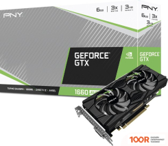 Видеокарта PNY GEFORCE GTX 1660 SUPER 6GB DUAL FAN VCG16606SDFPPB (30666)