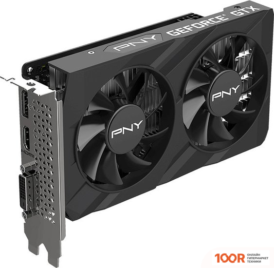 Видеокарта PNY GEFORCE GTX 1650 4GB VERTO GDDR6 DUAL FAN VCG16514D6DFXPB1 (30663)