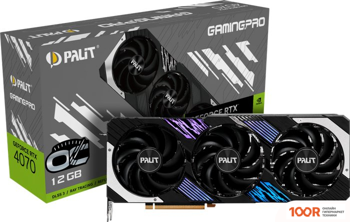 Видеокарта Palit GEFORCE RTX 4070 GAMINGPRO NED4070019K9-1043A (30599)